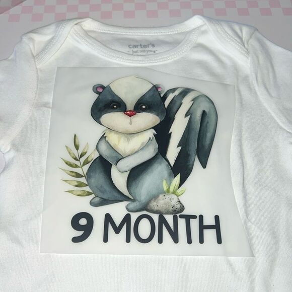 You pick size- made to order baby onesie milestone 4 months - Picture 1 of 1